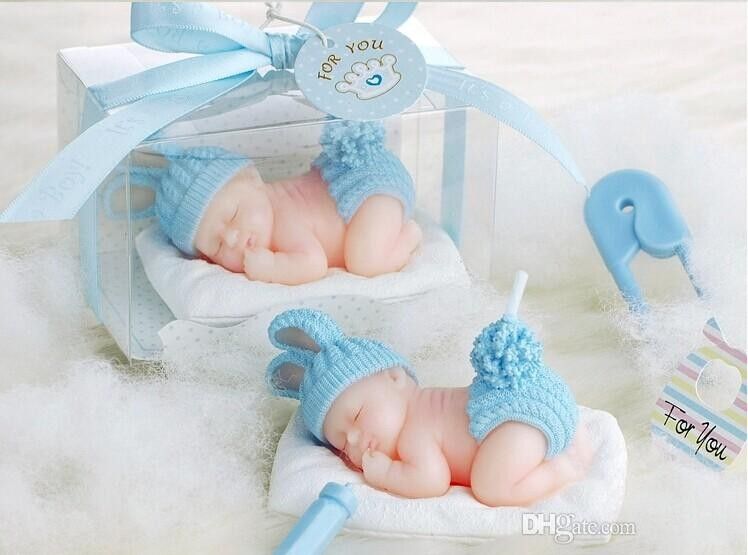 New 3d Sleeping Baby Candles Flameless Candles Baby Birthday Party
