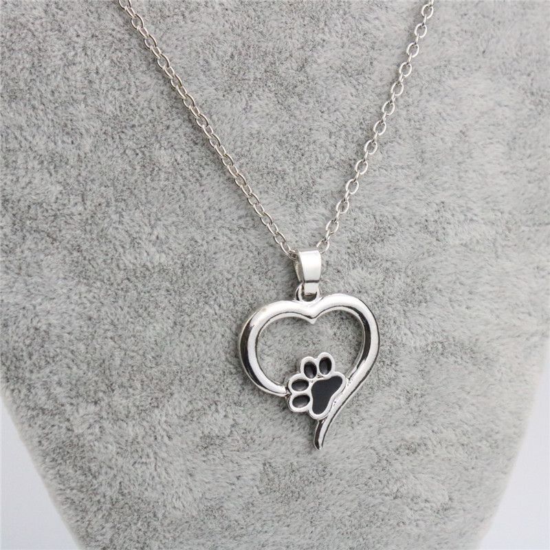 dog paw pendant necklace