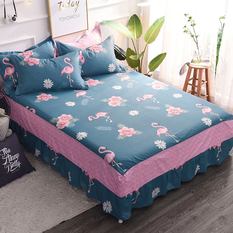 New Arrivals 100 Cotton Ruffle Bed Skirt King Queen Twin Size For Grey Red Bedding Sets Best Girls Whole