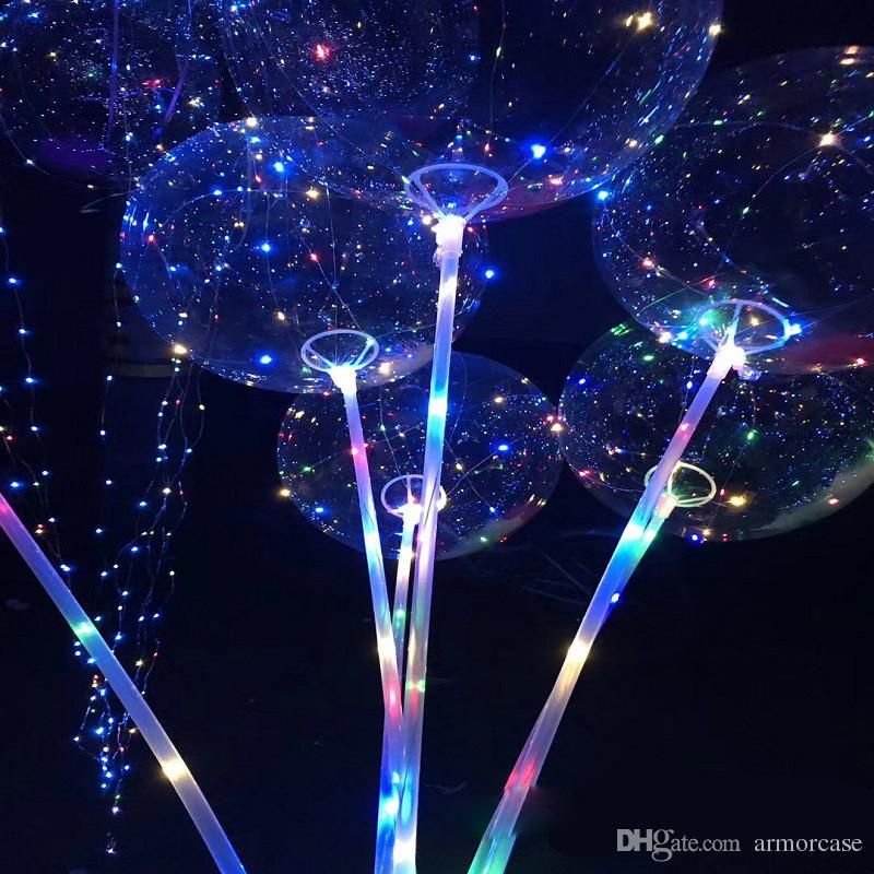 New LED Lights Balloons Night Lighting Bobo Ball Multicolor Decoration