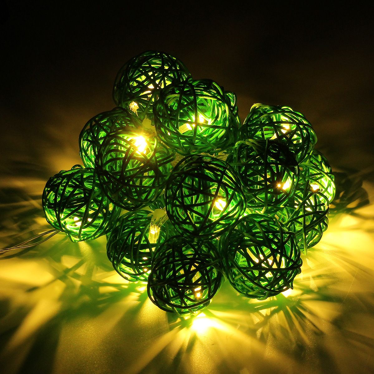 3m 20 Led 4cm Rattan Ball String Lights Fairy Light Battery Powered 3m 20 Led 4cm Rattan Ball String Lights Fairy Light Battery Powered Lighting For Home Party Wedding Patio Decor Bulb