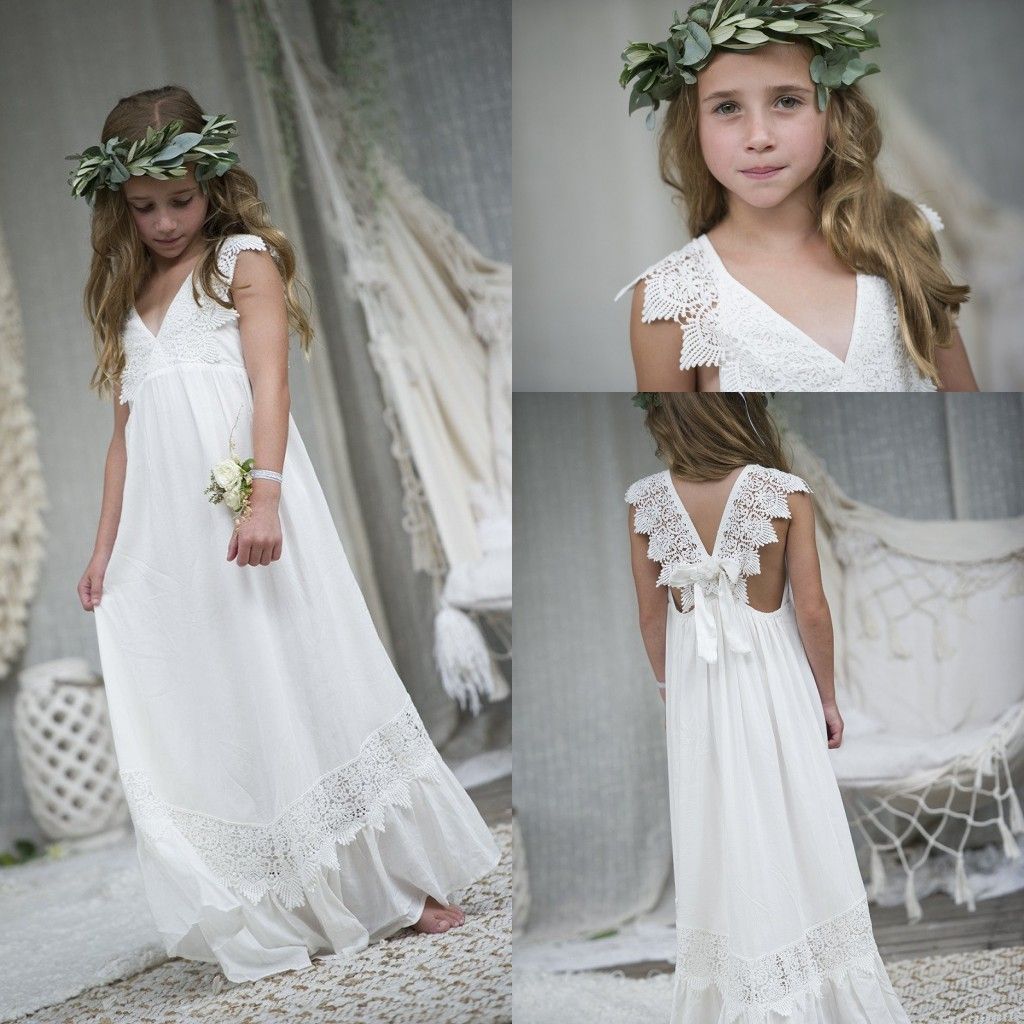 Simple Flower Girl Dress