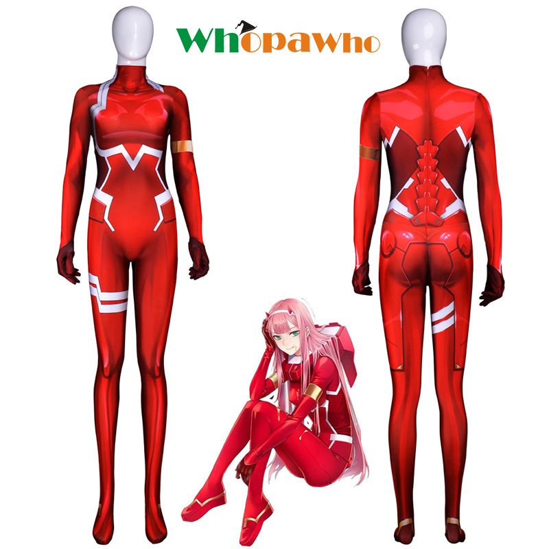Anime Women Darling In The Franxx 02 Cosplay Costume Zero Two