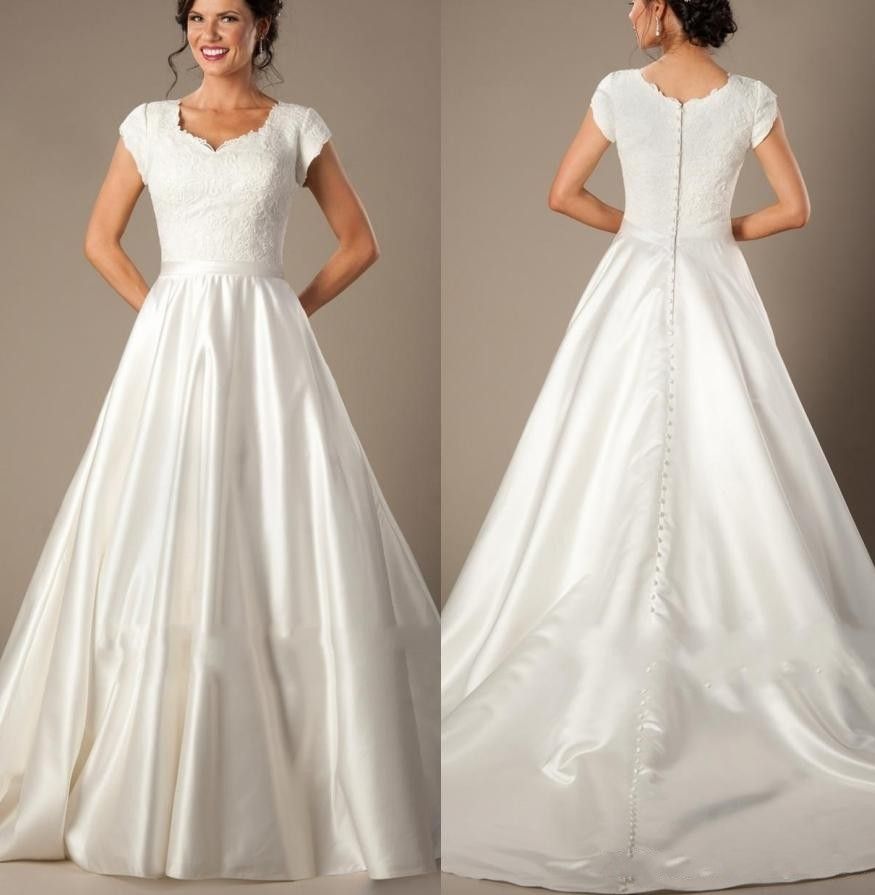 Sweetheart Cap Sleeve Wedding Dress