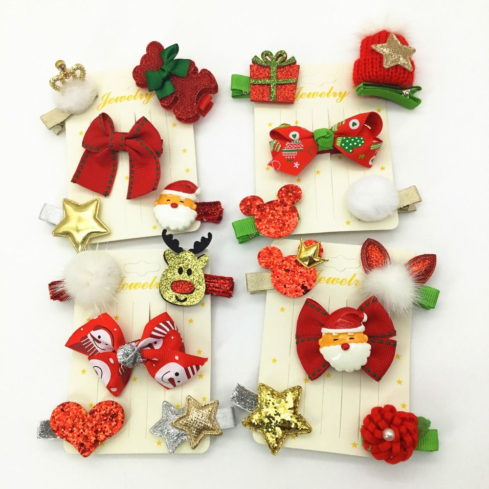 christmas hair clips for toddlers
