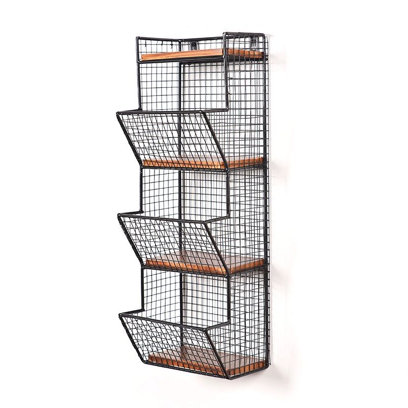 2019 Wrought Iron Retro Wall Shelves Or Wall Mounted Bookcase Rack Iron