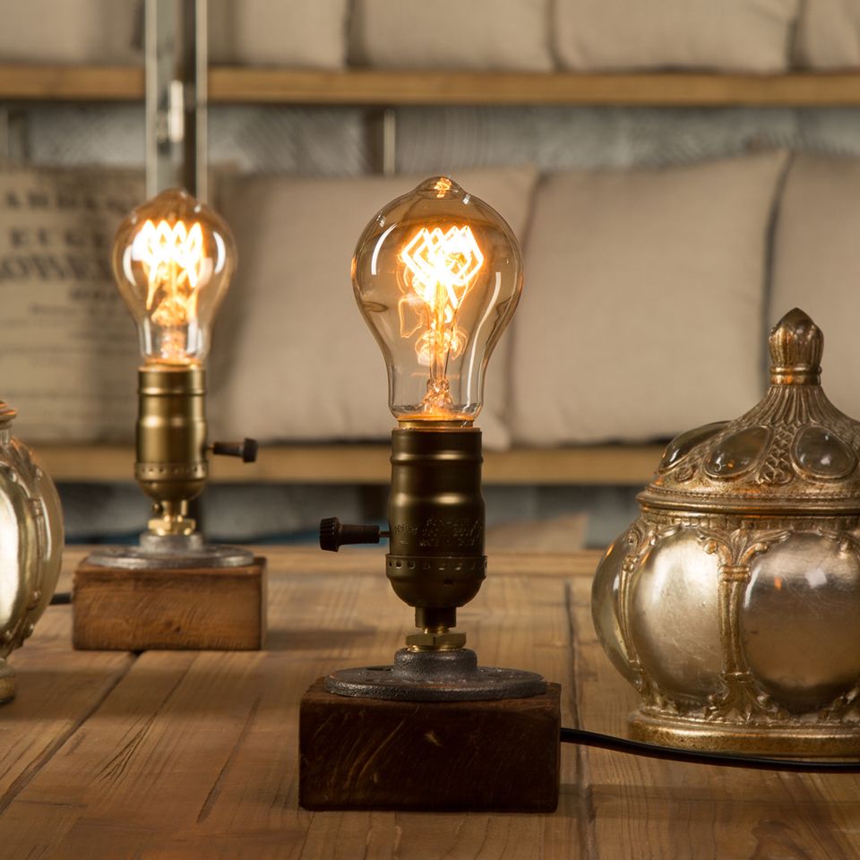 2018 Dimmer Vintage Industrial Decor Table Light Edison Bulb Wood 2018 Dimmer Vintage Industrial Decor Table Light Edison Bulb Wood Desk Lamp Retro Home Lighting Antique Nightlight Art Display From Burty