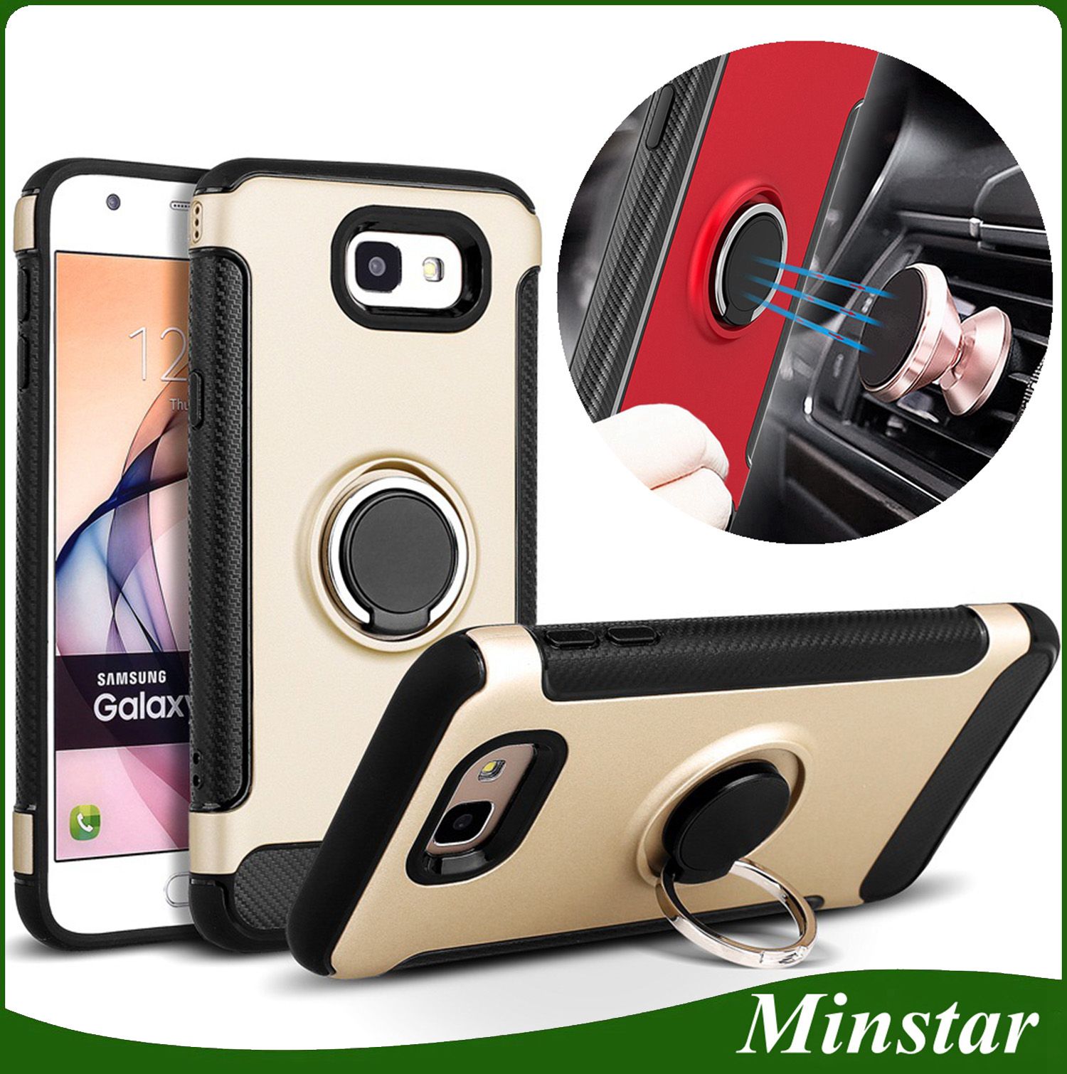 For Samsung J7 2017 J7 Prime J3 Prime J5 2017 J3 2016 J7 Max For Samsung J7 2017 J7 Prime J3 Prime J5 2017 J3 2016 J7 Max 360degree Rotating Ring Kickstand Case Magnetic Stand Flexible Cover Personalized Cell Phone
