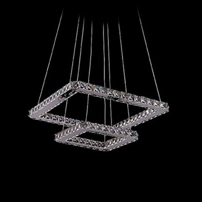 AC100 110v 120v 220v 240V Squre Or Rectangle LED Crystal Hanging Lights