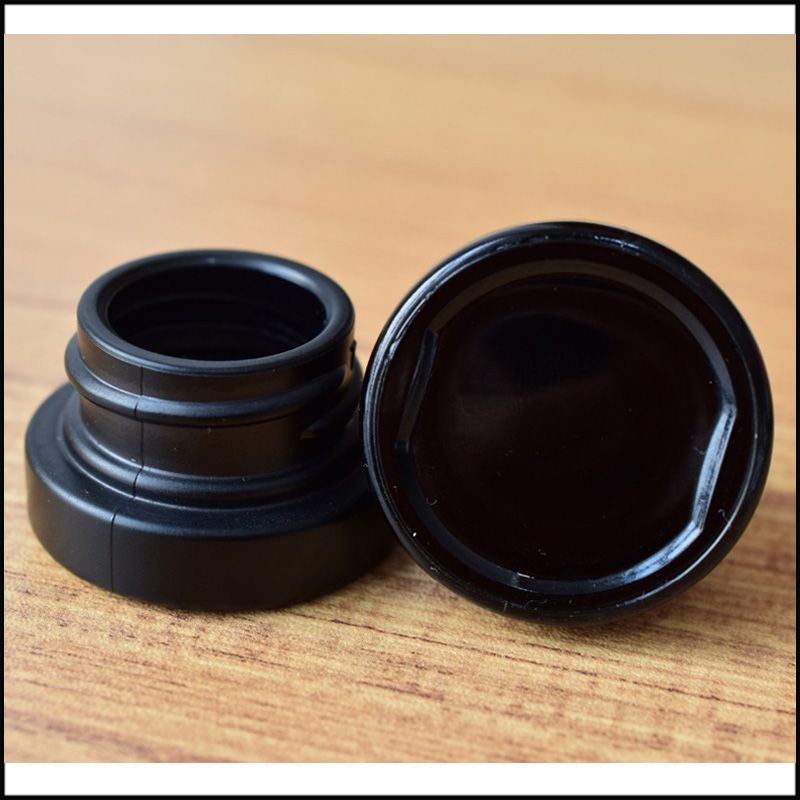 Black Glass Jars 5ml Dab Container With Child Resistance Lid