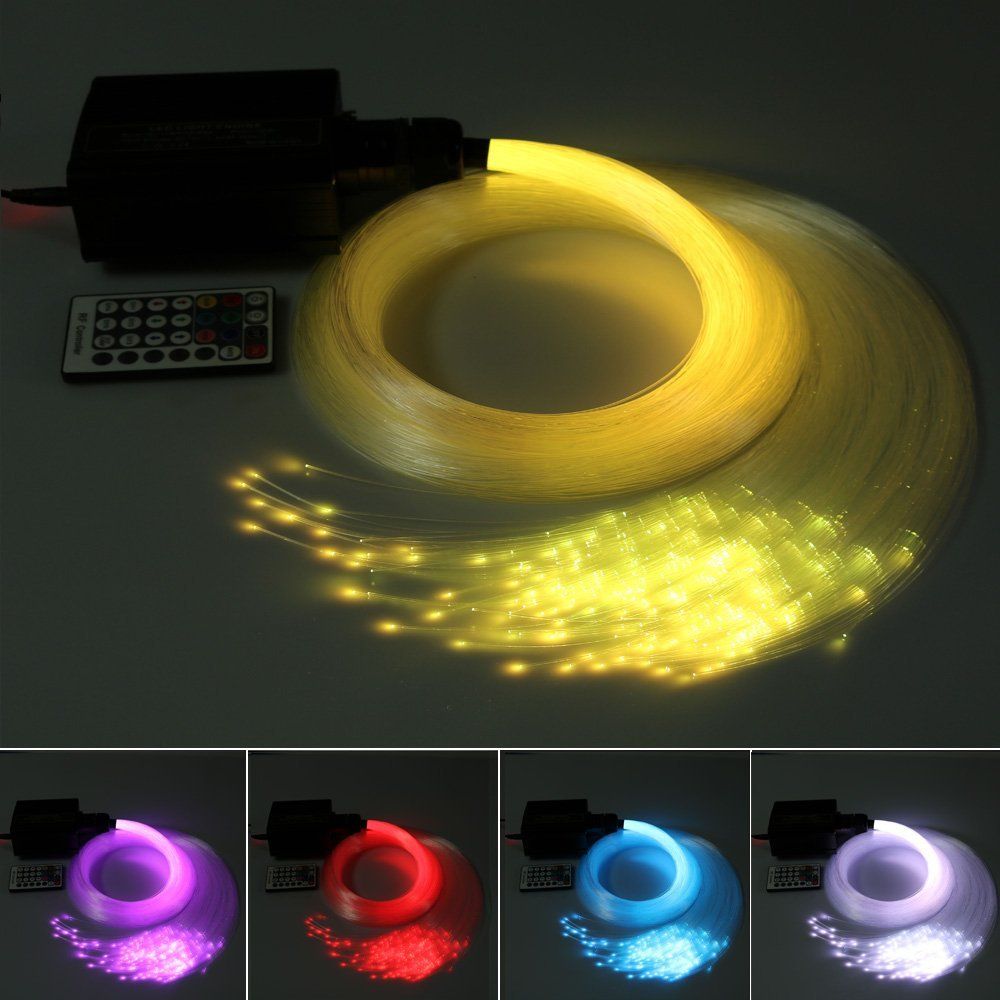 Compre Kit RGB LED De Colores De Plástico De Fibra Óptica De La