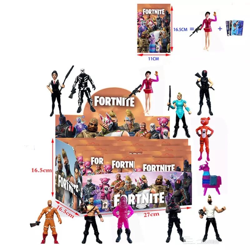 Acheter Set Fortnite Llama Jouets De Poupee En Plastique Cartes - acheter set fortnite llama jouets de poupee en plastique cartes 2018 nouveaux enfants 10cm jeu de dessin anime lama fortnite role squelette figure jouet