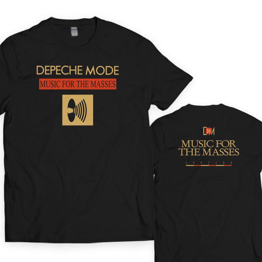 depeche mode t shirt music for the masses