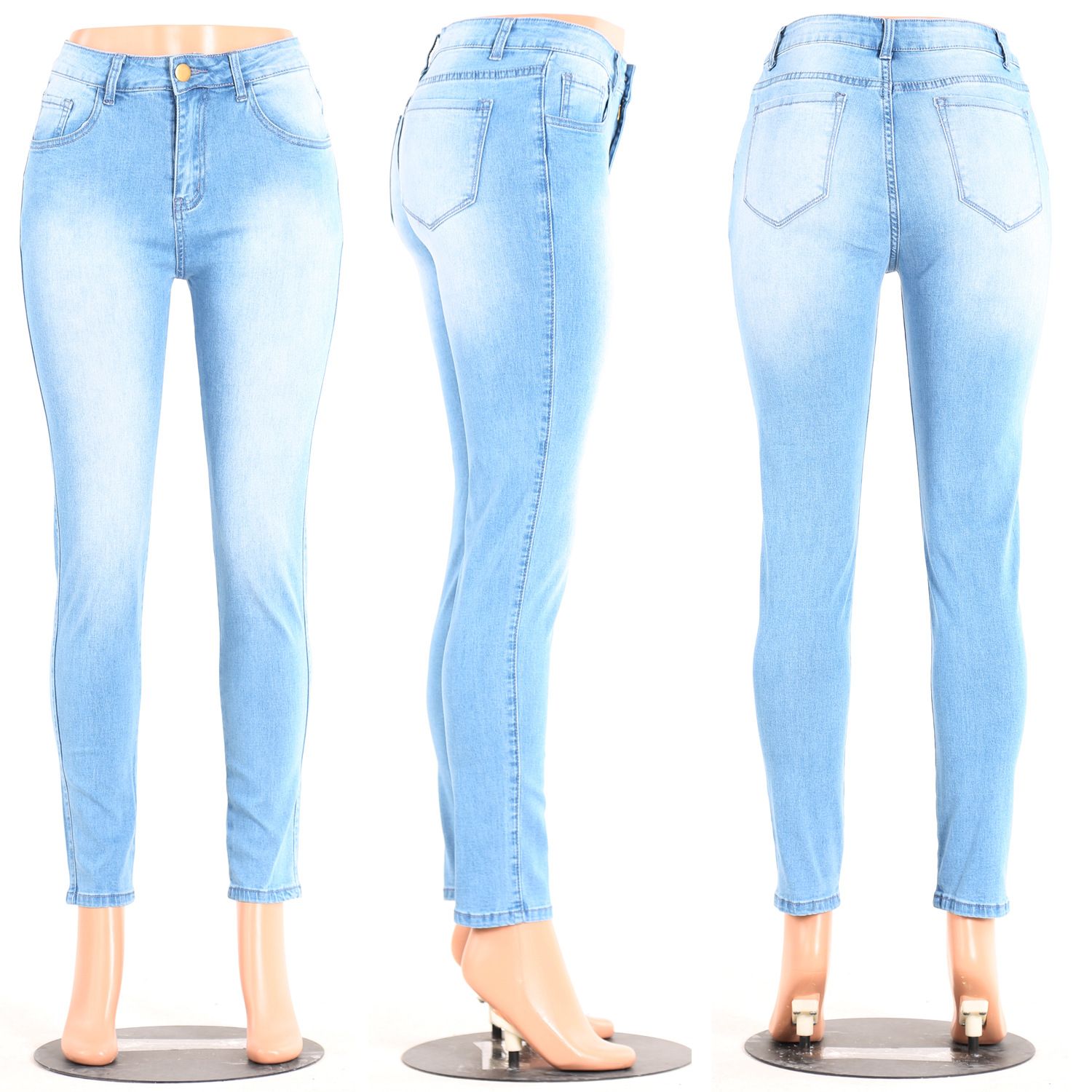 Spedizione Gratuita Yivun Jeans Le Donne Stretch Skinny High Waist Casual  Stretch Denim Colore Solido Cucitura A Punto Vita Grande Culo Grande Culo  Da 12,79 € | DHgate Italy