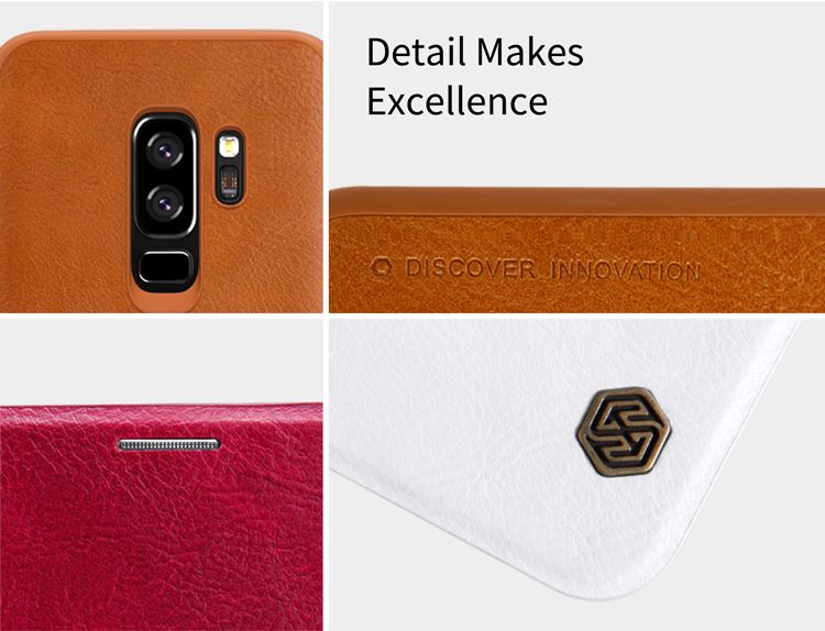Saldos Online De Cases Para Celulares Caso Para Samsung Galaxy S9 Plus Capa  Original Qin Série De Luxo Pu Estojo De Couro Para Iphone 10 Couro Flip  Case Para Samsung S9 +