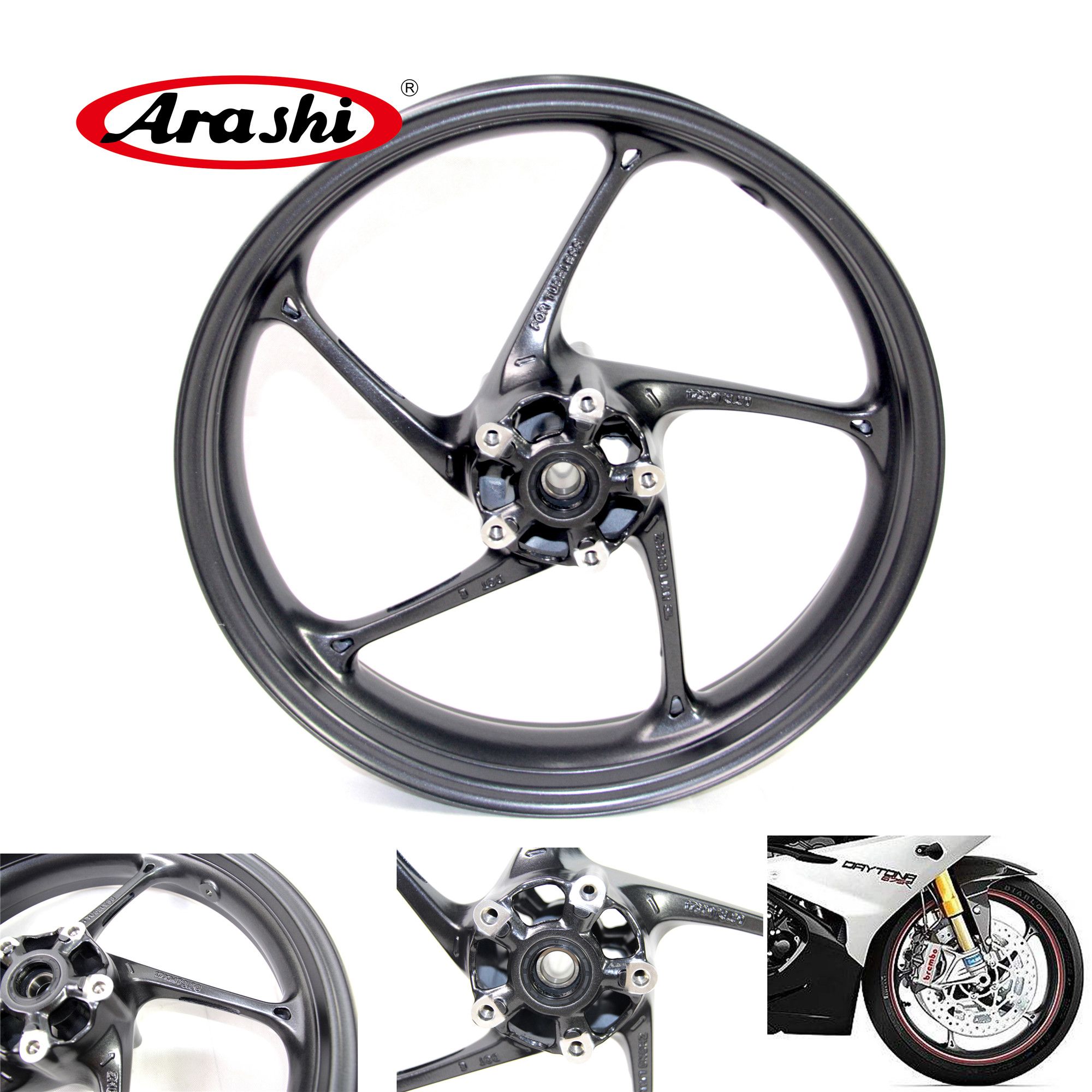 2019 Arashi 675r Front Wheel Rim For Triumph Daytona 675 R 2013 2014