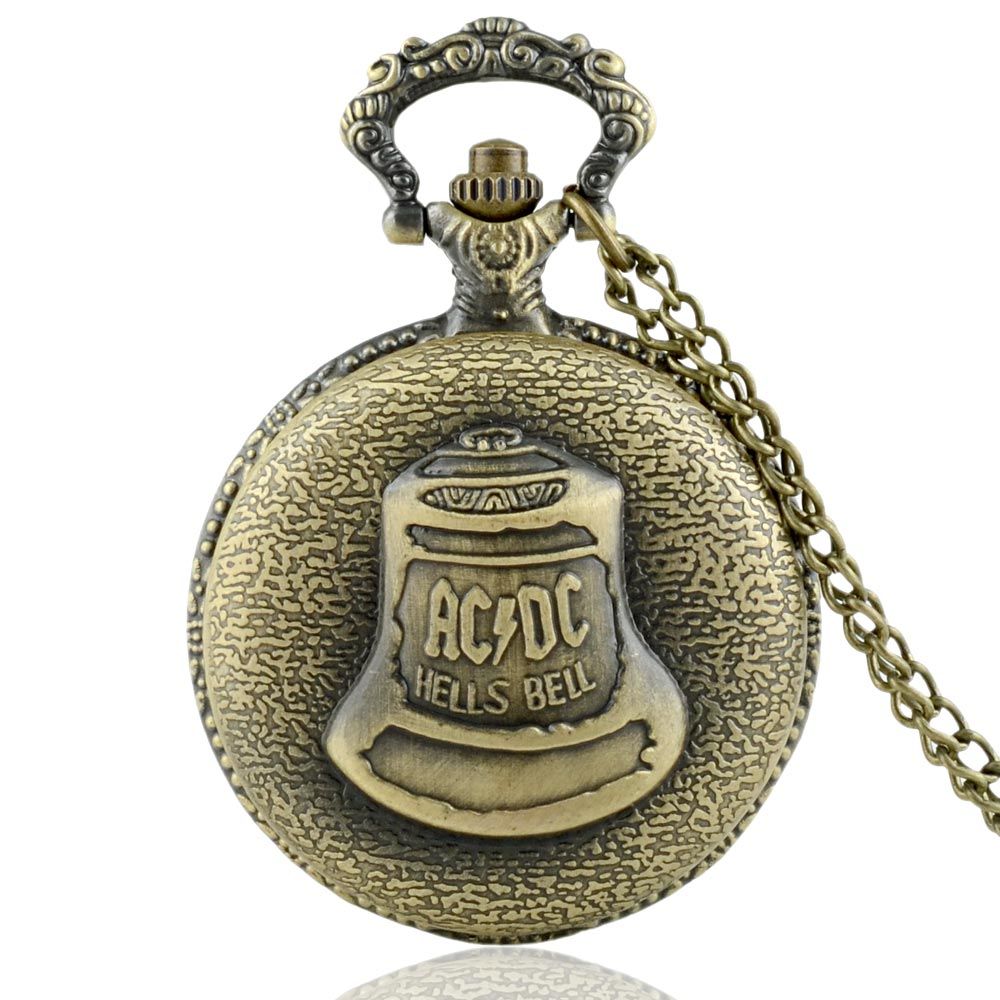 Chaîne Cadeaux Bronze De Shao Bell Collier Temple Vintage Pour Kongfu Poche Grand Hells Montre Bijoux Avec Hommes Retro Lin Pendentif Yb76gyfv
