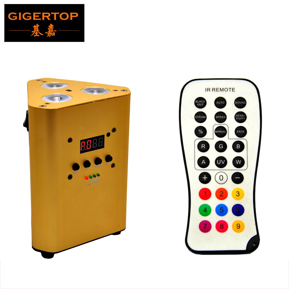 2018 Portable Concise Led Battery Powered Wedge Par Light 3 10w Rgbw 2018 Portable Concise Led Battery Powered Wedge Par Light 3 10w Rgbw 4in1 Leds Remote Control Gold Effect Ce Certificate From Gigertop