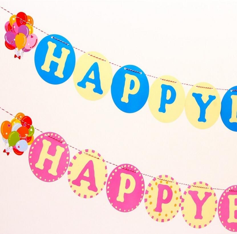 2019 2018 creative happy birthday colorful flag banner hanging flag happy birthday colorful