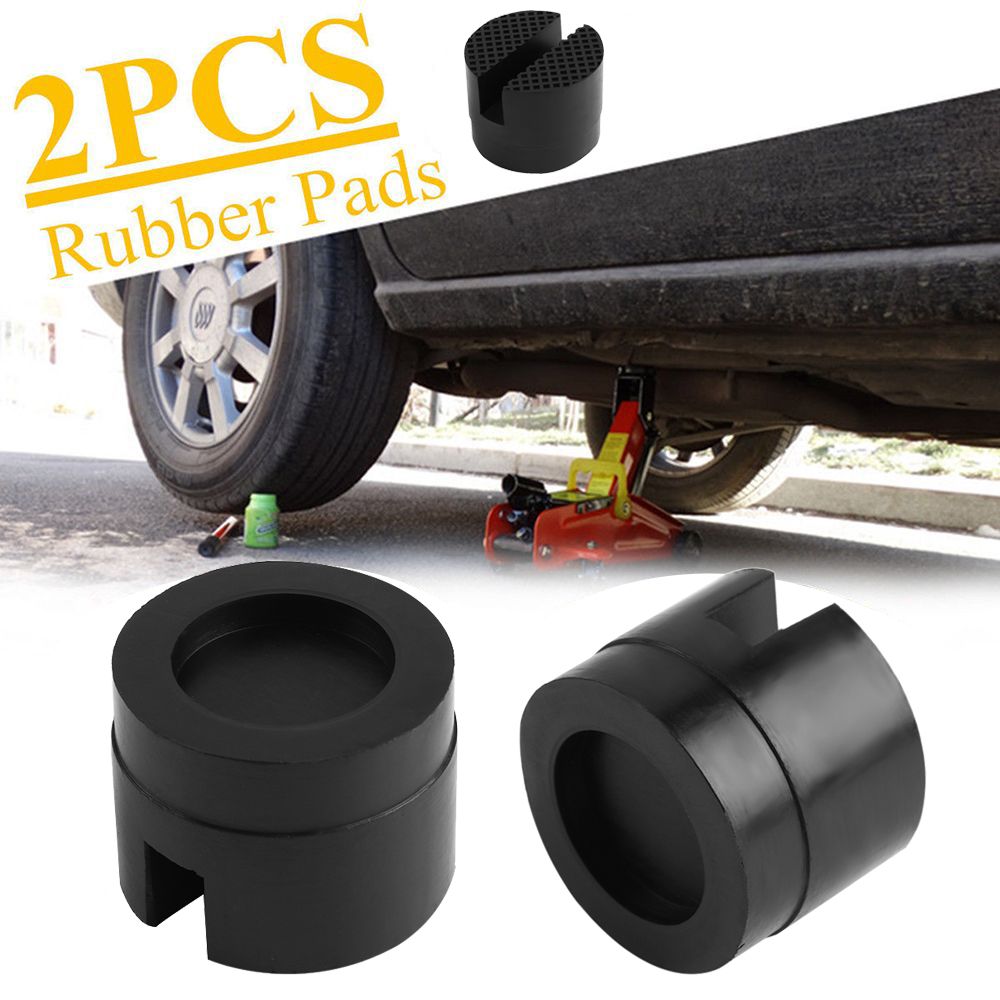 2021 Car Rubber Pad Hydraulic Black Jack Disk Slotted Frame Rail Floor