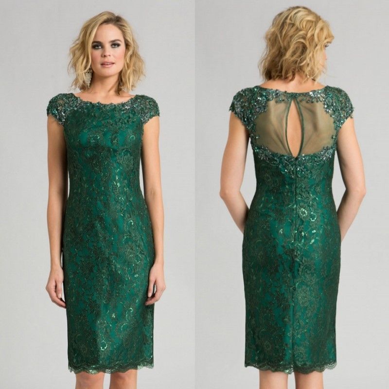 hunter green sheath dress