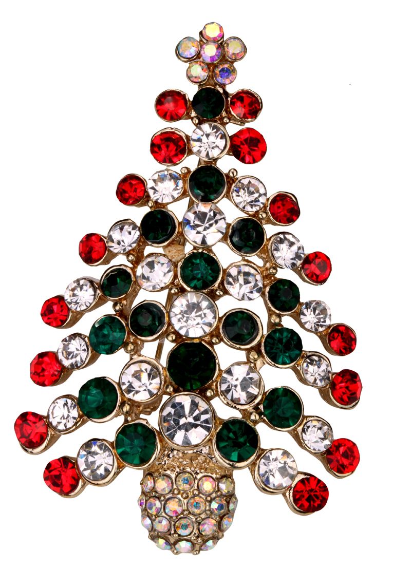 Whole SaleChristmas Tree Brooch Pin Holiday Gifts for Women Girls Cute Fashion Jewelry W Crystal ZP66 Dropshipping Wholesale Christmas Tree Brooch Pin Tree