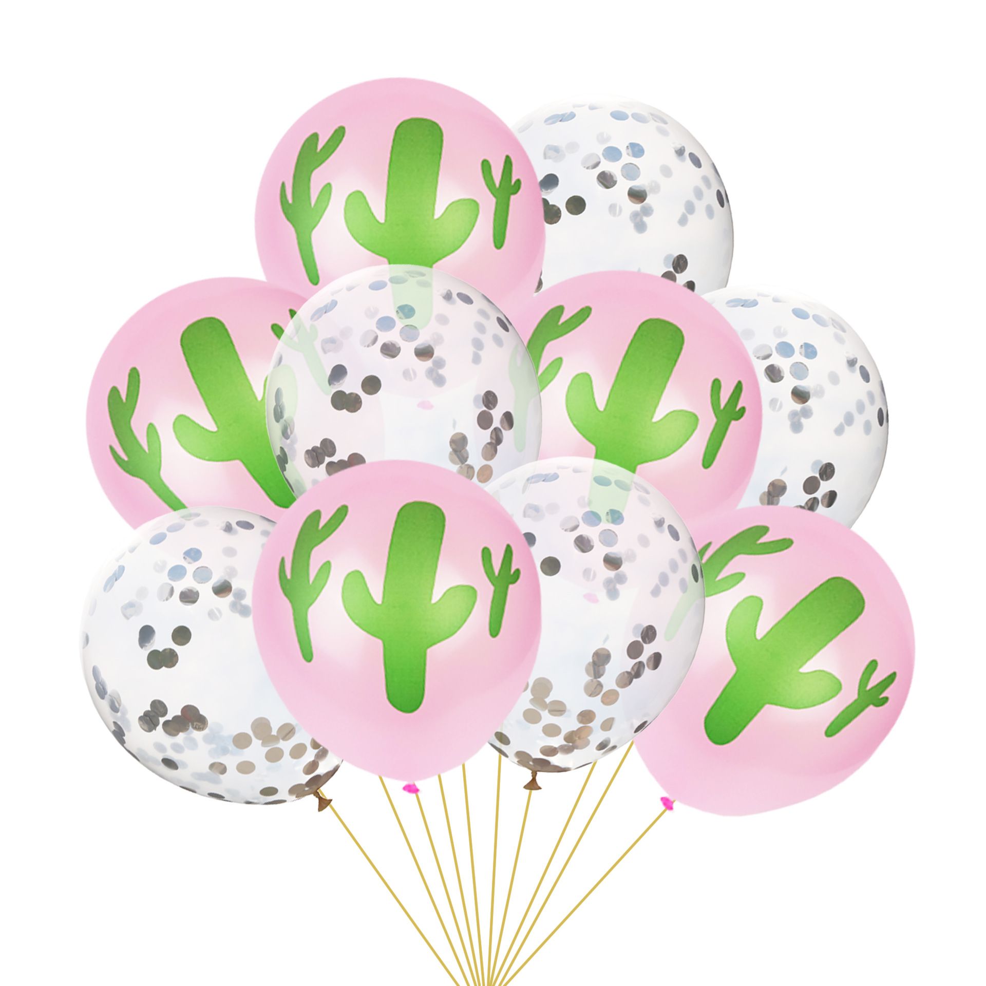 10inch Cactus Balloons&12inch Transparent Balloons Latex Ballons Party Decor Birthday Xmas Halloween Party Supplies Funny&Ineresting Wedding Balloons
