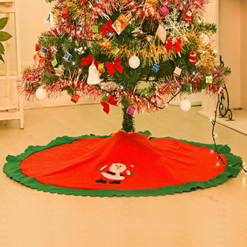 Red Christmas Tree Skirt Christmas Tree Decorations Christmas Ornaments Decorated 289 line with $8 0 Piece on Niceshopping18 s Store