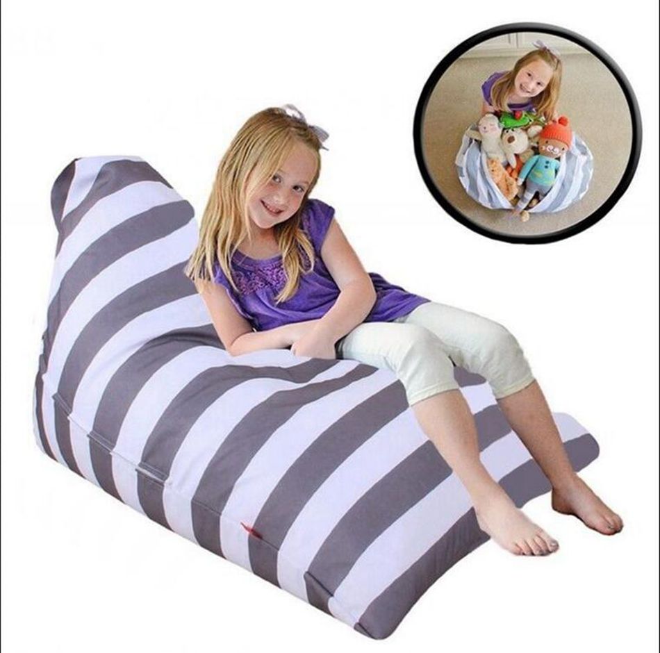 line Cheap Diamond Shape Toy Storage Bean Bag Stuffed Animal