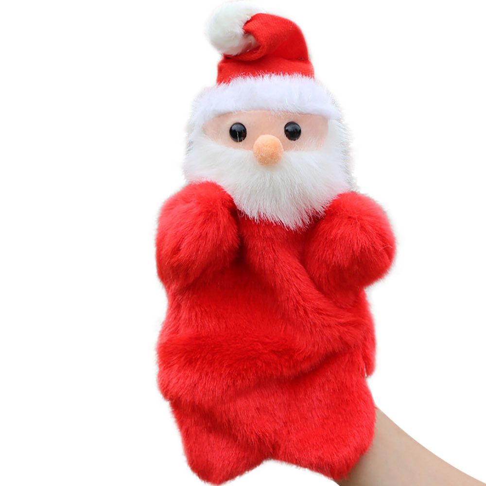 Funny Stuffed Toys Soft Dolls New Year S Toys 27cm Santa Stuffed Dolls Storytellin Finger Even Hand Puppet For Baby S Gifts Cheap Finger Puppets Bunny