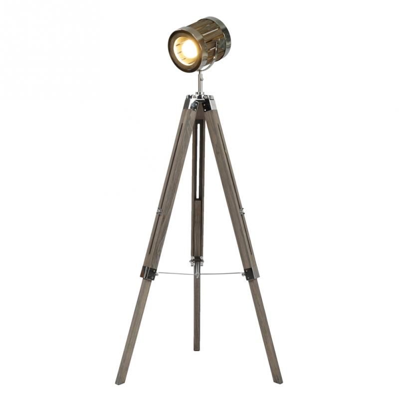 2018 Retro Tripod Floor Lamp Lights Searchlight Light Wood 2018 Retro Tripod Floor Lamp Lights Searchlight Light Wood Stand Ceiling Lighting Lampara De Pie From Youerlamp