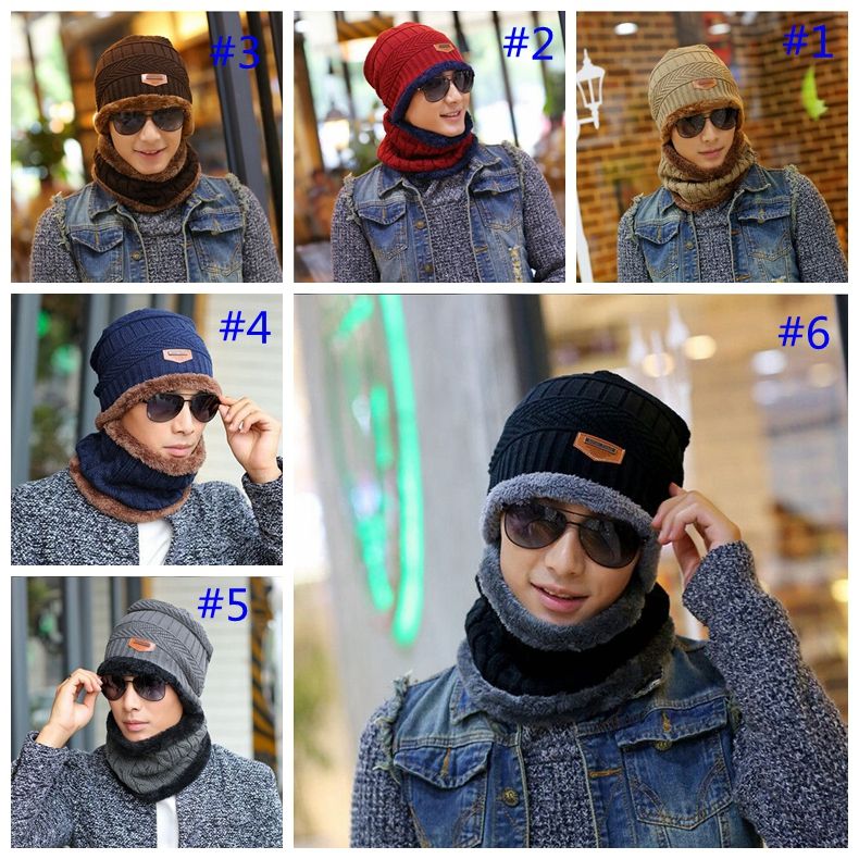 QKURT Hat Scarf Set Unisex for Men and Women Men Beanie Hat Scarf Set Winter Warm Knit Hat /& Neck Scarf for Skiing and Winter Outdoor Sports Activities