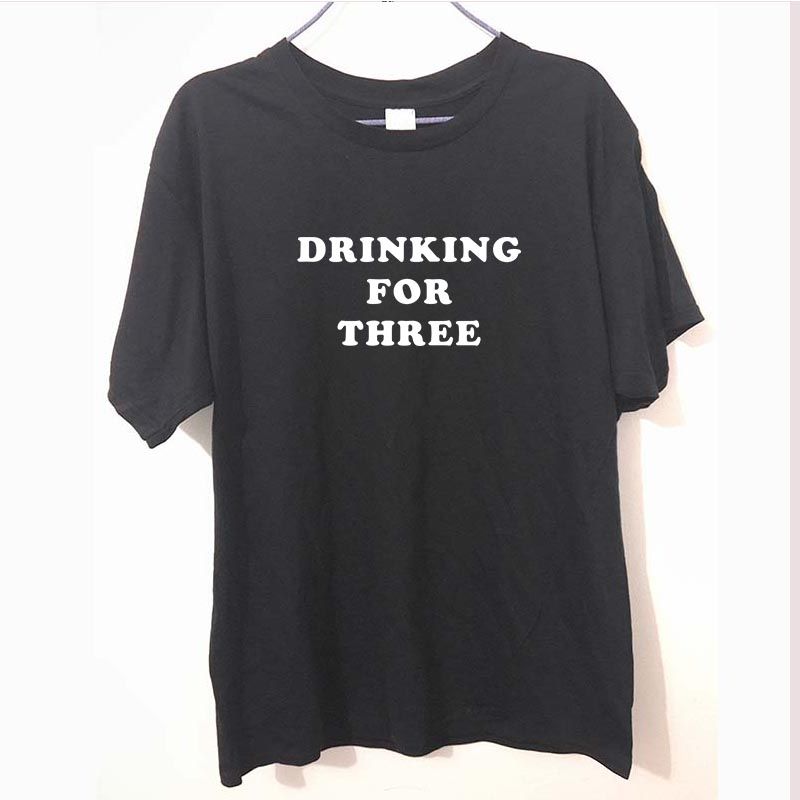 Drinking For Three Shirt Funny T Shirt Mens Baby Shower Gift Ideas