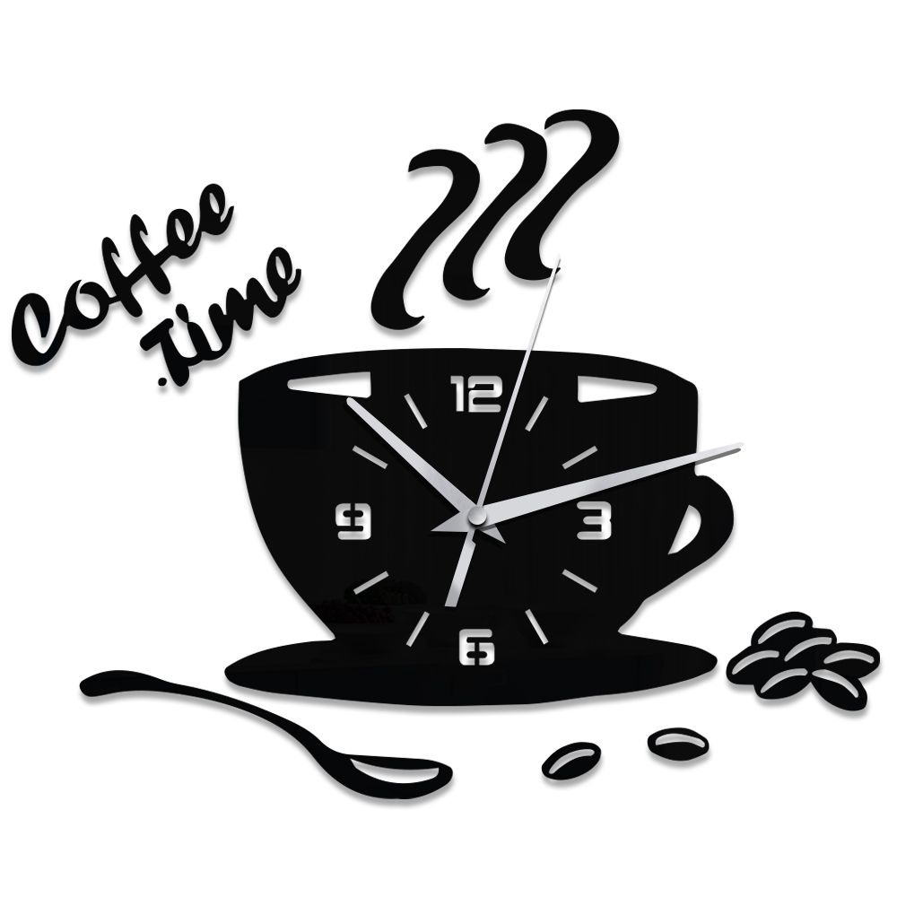 creative diy acrylic kitchen wall clock modern design coffee cup shape clock wall art home decor hollow numeral designer wall clocks for sale designer wall - Kitchen Wall Clocks creative diy acrylic kitchen wall clock modern design coffee cup shape clock wall art home decor hollow numeral designer wall clocks for sale designer wall - Kitchen Wall Clocks