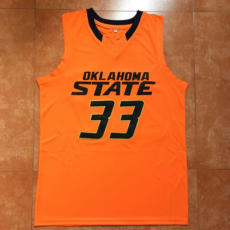 33 Marcus Smart Oklahoma State College Basketball Jersey Embroidery Stitched Customize Any