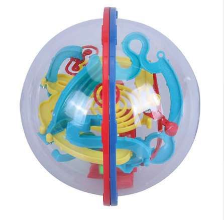 3D Spherical Maze Intellect Ball Rolling Ball Balance Game
