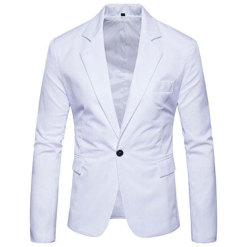 2020 Solid New Casual Blazer For Men Regular Fashion Office Jacket ...