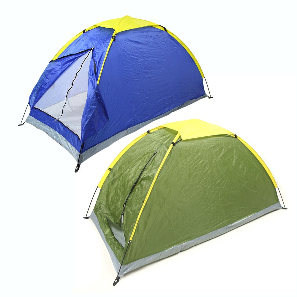 Waterproof Two Persons Camping Tents Beach Tent Outdoor Single Layer Tent Bedroom Fishing Tent With Carry Bag For Hiking Travel