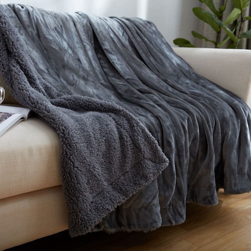 double thick coral fleece blanket winter lamb double flannel blanket velour blankets queen size