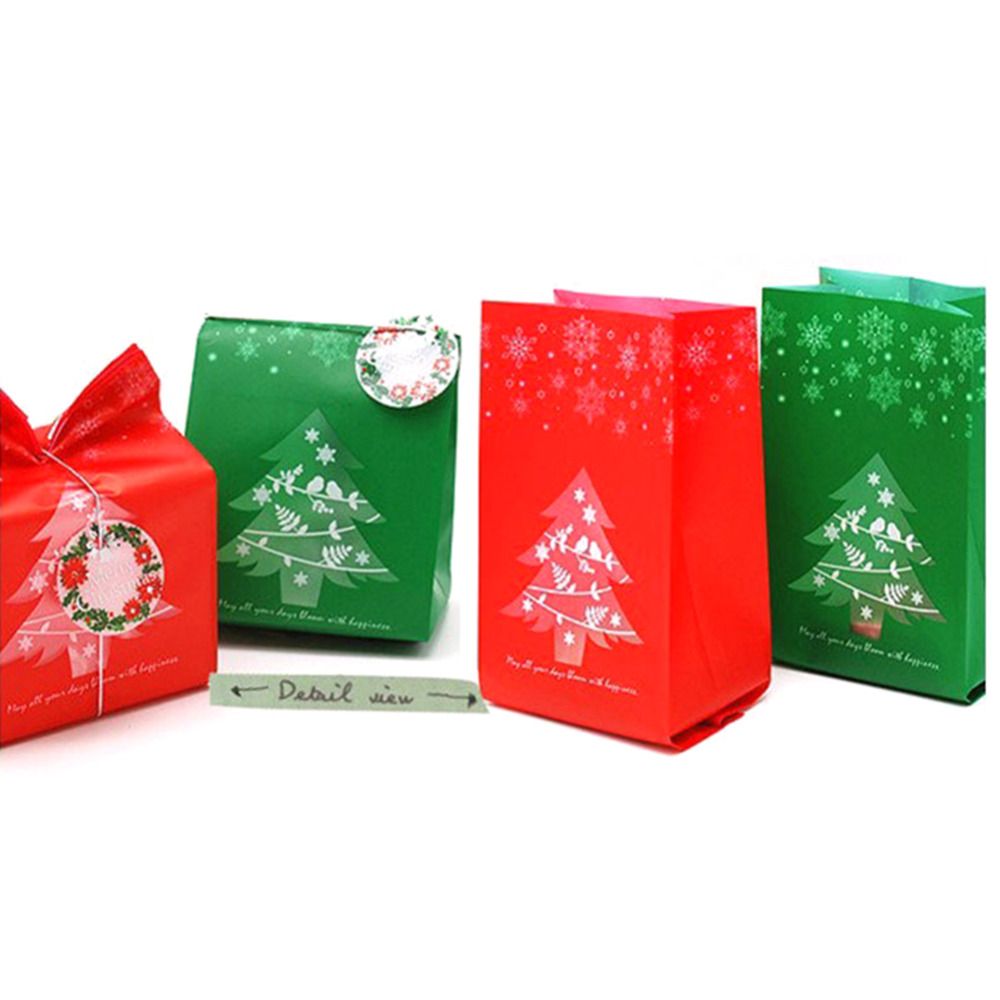 xmas bag christmas kraft paper candy box gift box for children