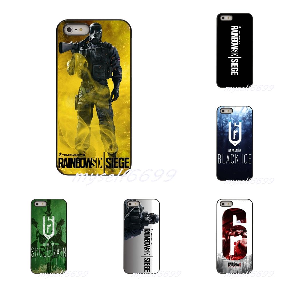 Rainbow Six Siege Logo Phone Covers Shells Hard Plastic Cases For