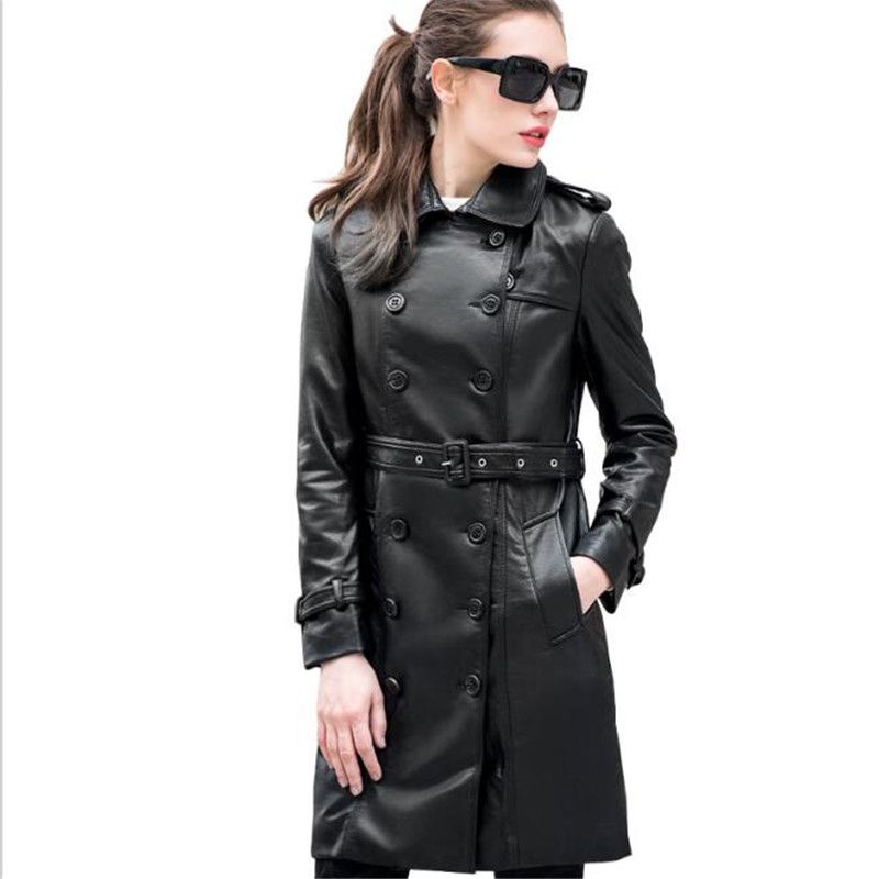 2018 Spring Jacket Women Long Trench Coat Pu Faux Leather 2018 Spring Jacket Women Long Trench Coat Pu Faux Leather Jackets Perfecto Femme Cuir Black Coats From Brry 84 63 Dhgate Com