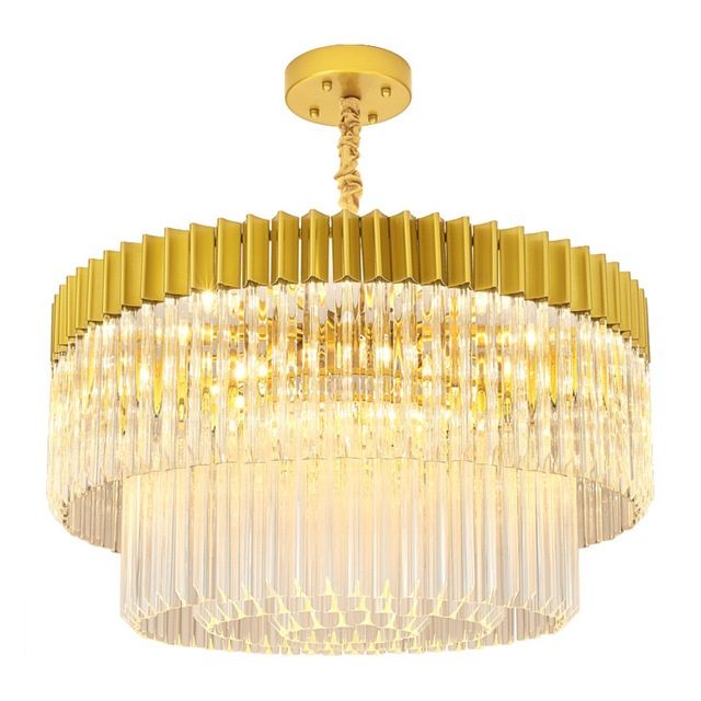 Luxury Modern Crystal Chandelier Foyer Hanging Pendant Lighting Luxury Modern Crystal Chandelier Foyer Hanging Pendant Lighting Fixtures Gear Shape High Quality Ceiling Lamp For Living Room Light Globe