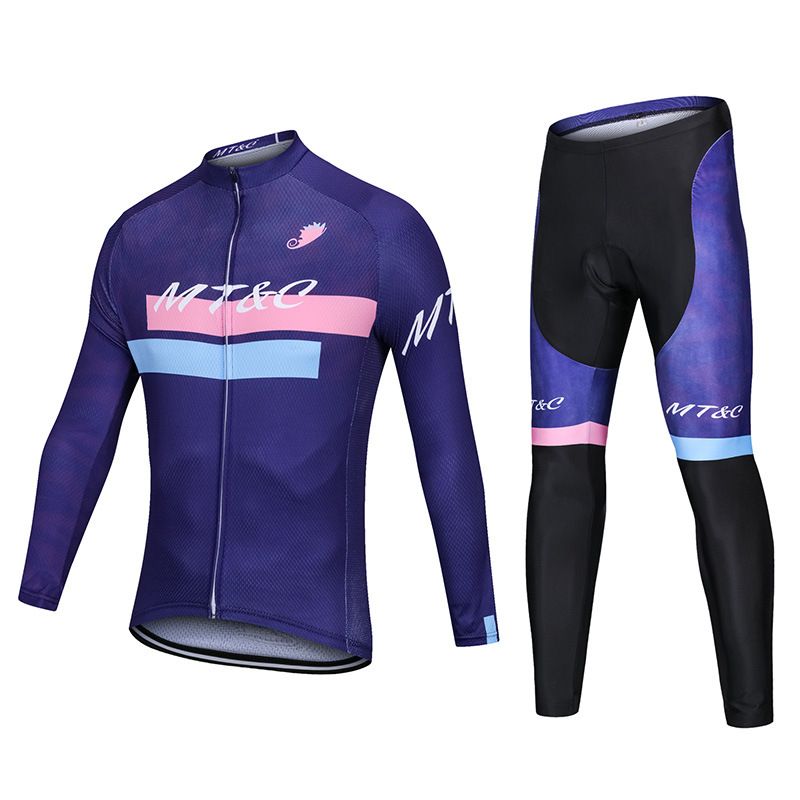 2018 Mens Long Sleeve Cycling Jerseys Breathable Quick Dry Outdoor
