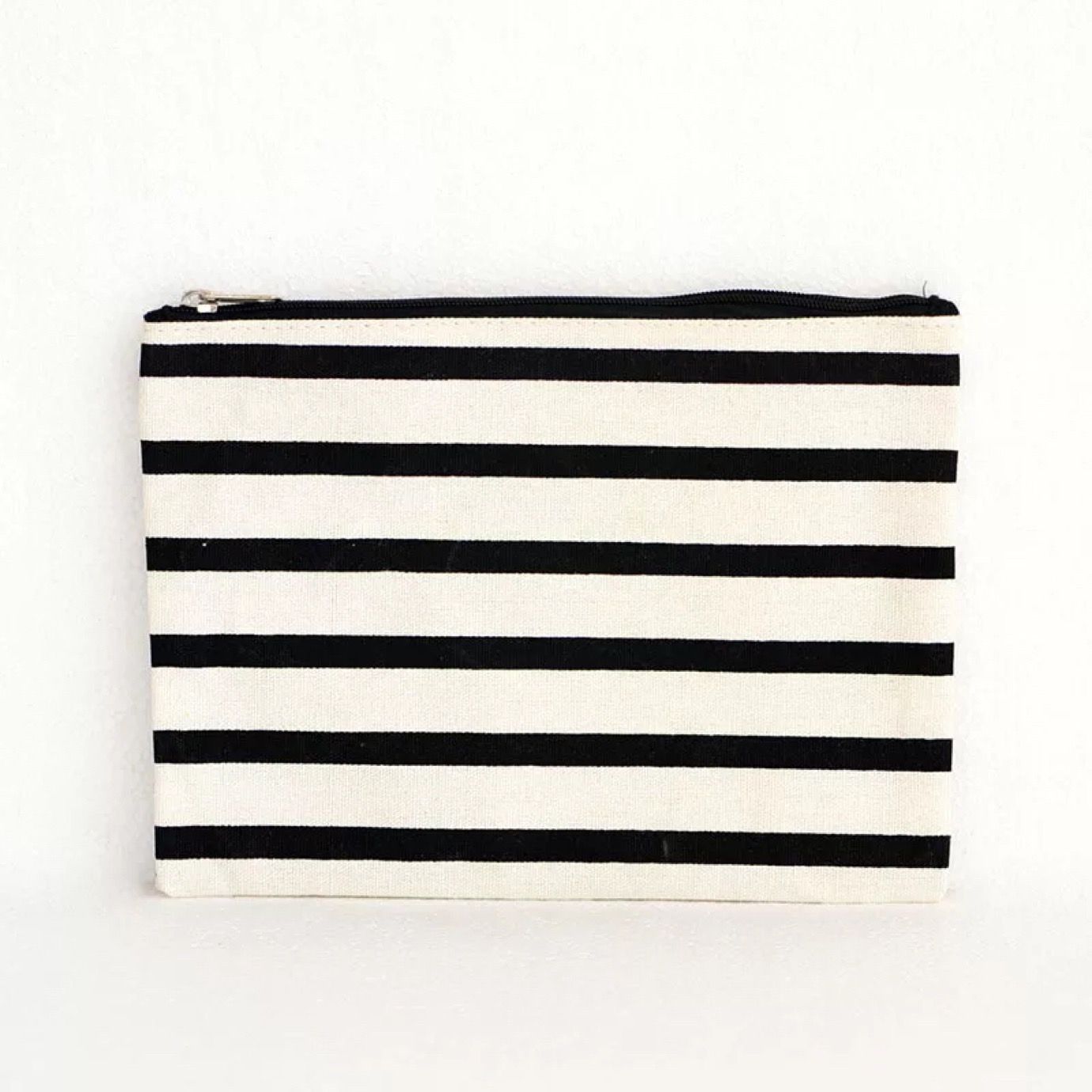 wholesale promotional pencil custom small blank canvas zipper bag