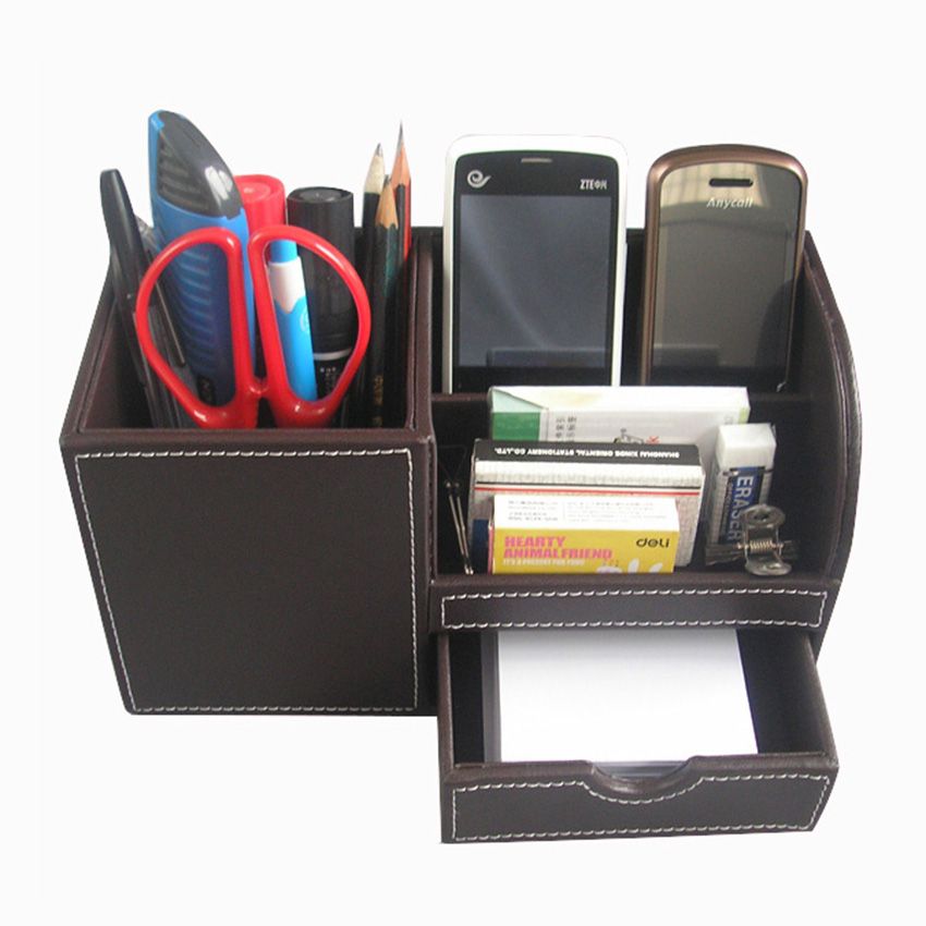Pu Leather Desktop Pen Holder Storage Box Case Organizer For Remote Pu Leather Desktop Pen Holder Storage Box Case Organizer For Remote Controller Cosmetics Sundries A255 Best Pencil Cases Binder From Gor2don