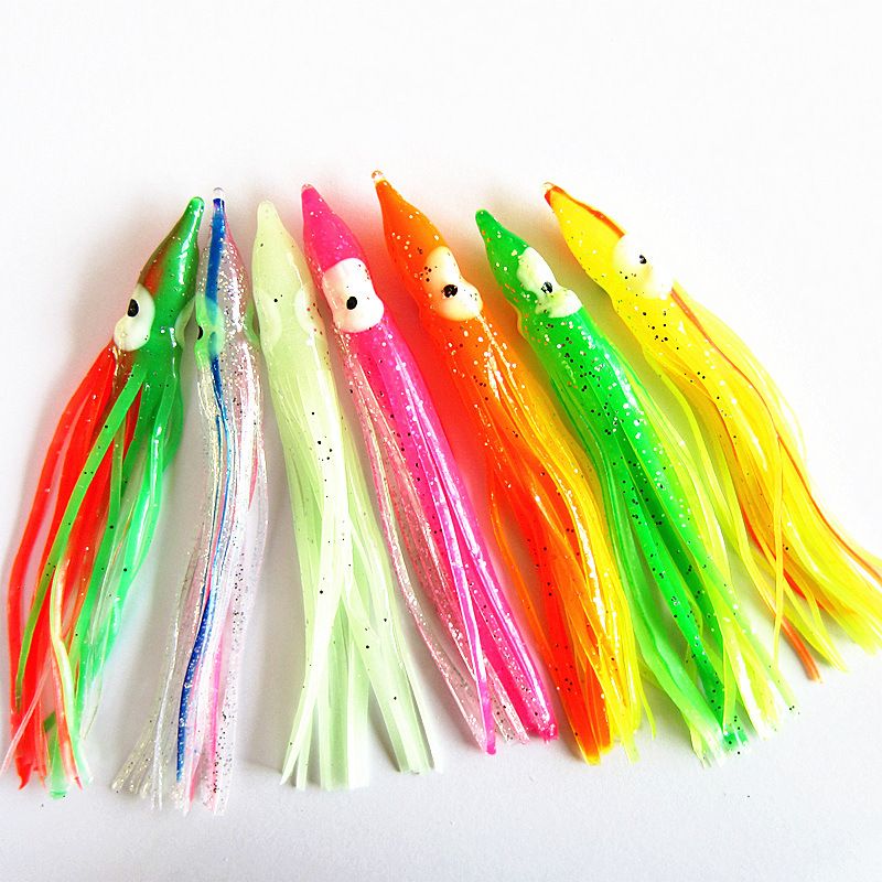2021 New 3D 30cm Noctilucent Soft Squid Bait Octopus Baits Swimbait