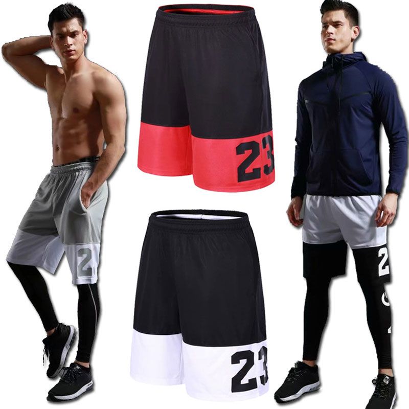 2019 5XL Sport Shorts Men Fitness Clothing Pocket Soccer Basket ...