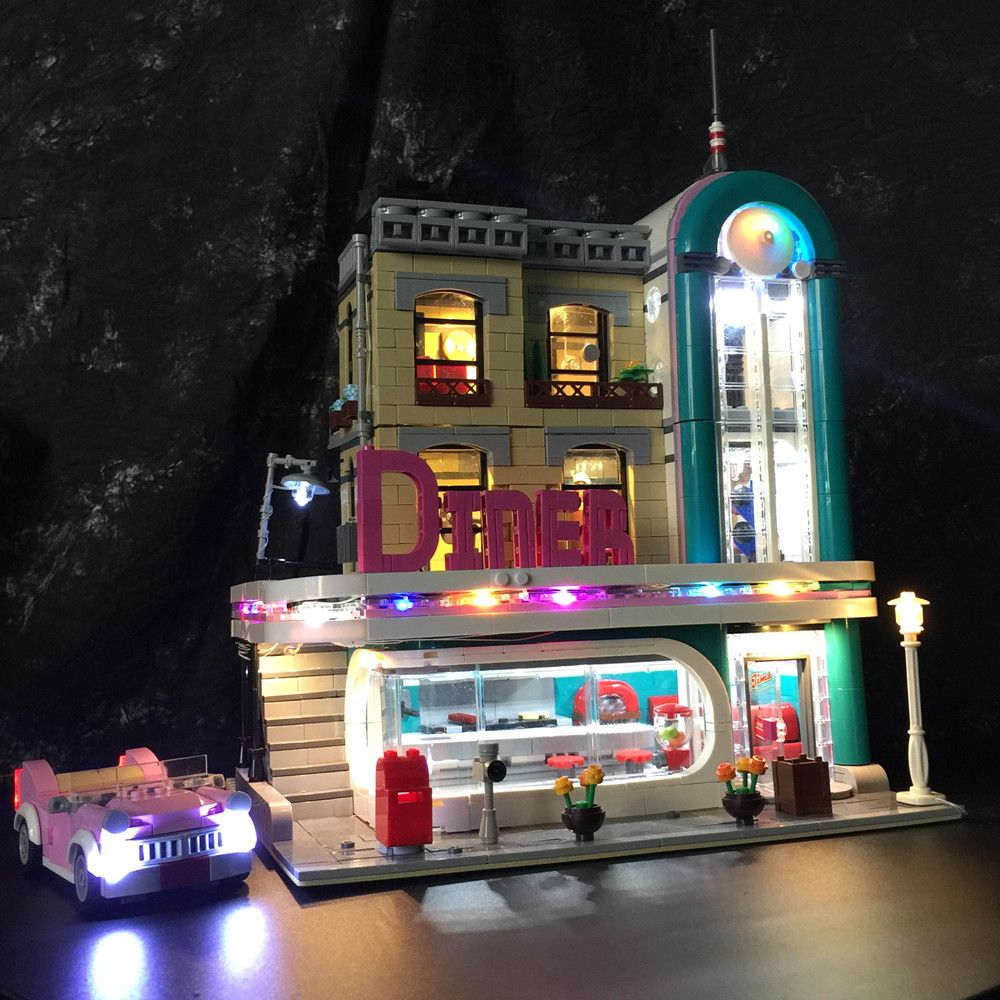 lego diner lights