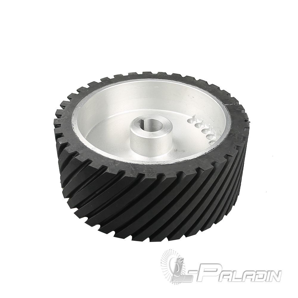 250*100*30mm Rubber Drive Wheel with 8*4mm Keyway Contact Wheel Belt